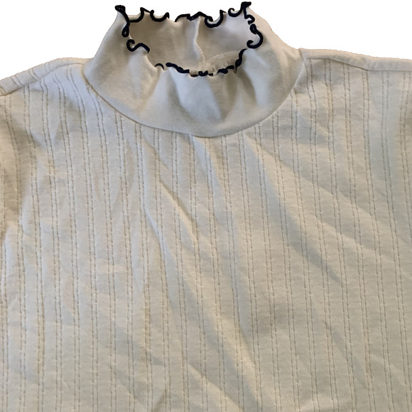 NWT GAP WOMEN'S PONTELLE KNIT MOCK NECK BANDED BOTTOM ANTIQUE WHITE SWEATER XS - Picture 2 of 7